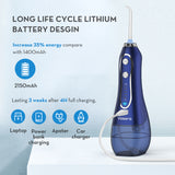 Vosaro Cordless Oral Irrigator for Teeth-Blue WATERFLOSSER