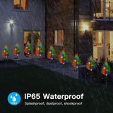Solar Tree Lights Garden Outdoor Waterproof, Vosaro Solar Yard Decoration Light, Solar Stakes Deco Lights, SOLARLIGHT Flower Lights Multi-Color Flickering Pine Lights for Patio Lawn Pathway Christmas