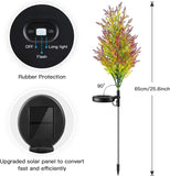 Solar Tree Lights Garden Outdoor Waterproof, Vosaro Solar Yard Decoration Light, Solar Stakes Deco Lights, SOLARLIGHT Flower Lights Multi-Color Flickering Pine Lights for Patio Lawn Pathway Christmas