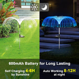 Solar Flower Lights Outdoor Garden Waterproof, Vosaro Solar Yard Lights Decorative, 7 Color Changing Solar Powered Stake Light for Pathway Patio Lawn Holiday Decor, SOLARLIGHT