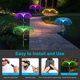 Solar Flower Lights Outdoor Garden Waterproof, Vosaro Solar Yard Lights Decorative, 7 Color Changing Solar Powered Stake Light for Pathway Patio Lawn Holiday Decor, SOLARLIGHT